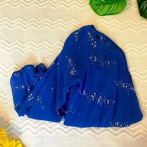 Long Sleeve Blouse with Open Back | Petite